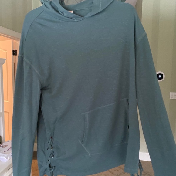 TARGET GREEN LACE UP HOODIE - Picture 1 of 1